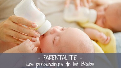 Les préparateurs de lait Béaba recommandés par les parents de jumeaux