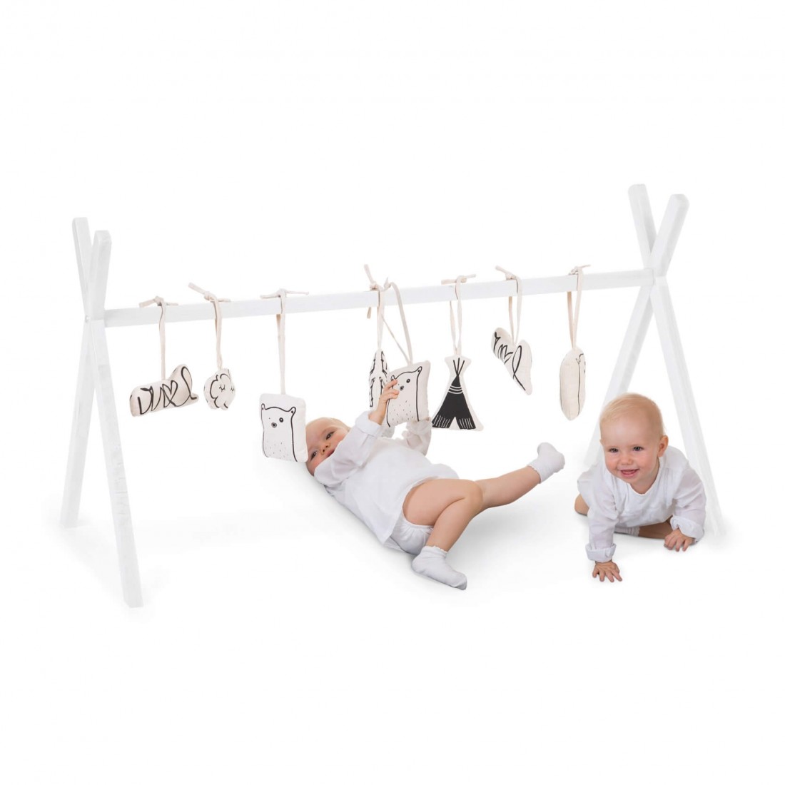 Arche d'éveil, 3 jouets suspendus pour stimuler bébé