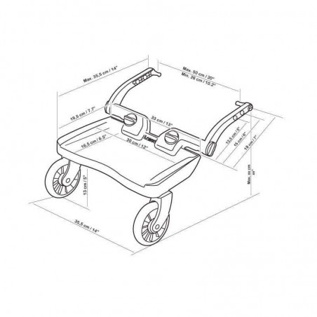 Planche de poussette universelle Lascal Buggyboard Maxi