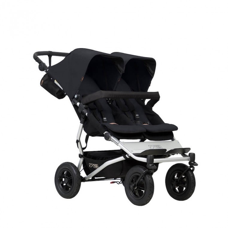 Pack Poussette Double Duet V3 Noir 2 Nacelles Cocoon Mountain Buggy